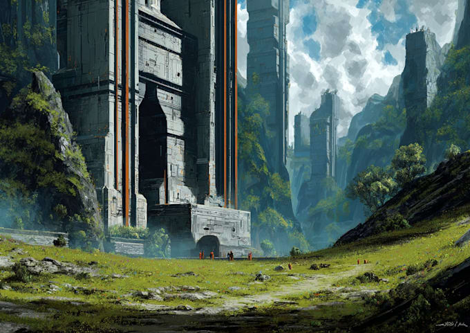 create stunning sci fi concept art and futuristic environments
