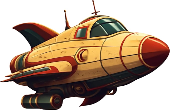 draw high quality spaceship concept