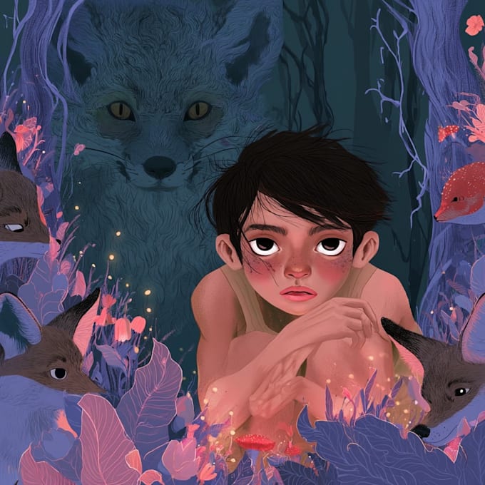 draw illustrations for children book