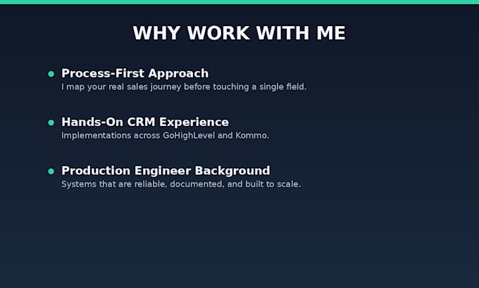 be your kommo CRM expert for setup, automation and training