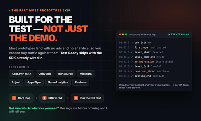 develop a unity 2d mobile game or hypercasual prototype for android