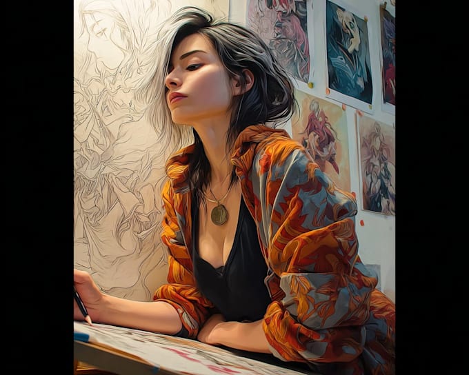 draw professional comic book pages and graphic novel art
