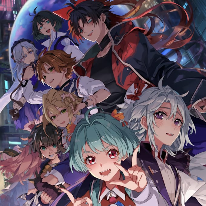 draw anime, manga or game characters