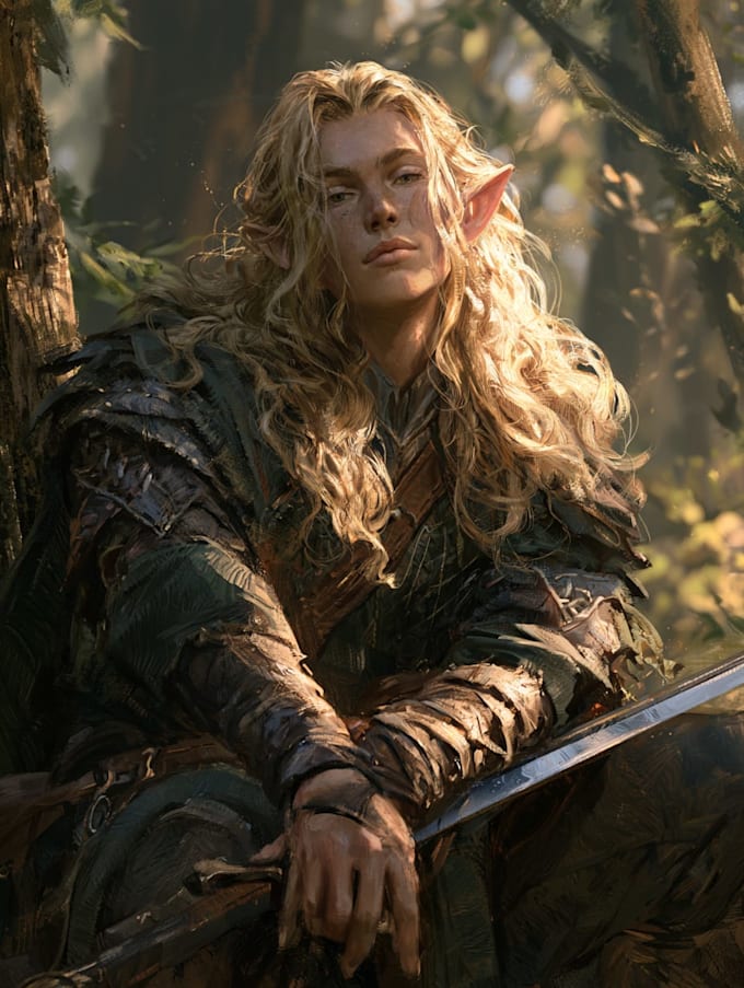 fantasy dnd character illustration