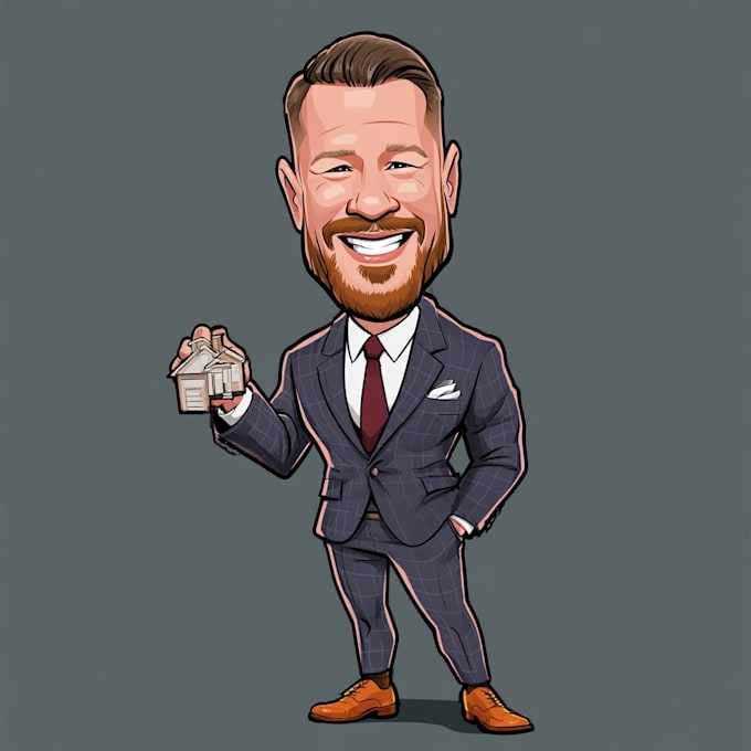 draw a professional digital cartoon caricature