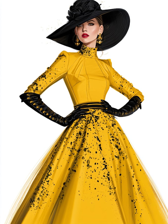 make a fashion illustration