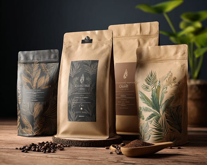 do coffee packaging, coffee bag, label design