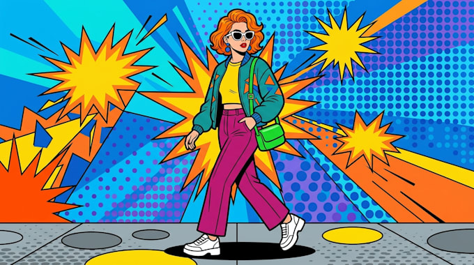 draw vector pop art illustration