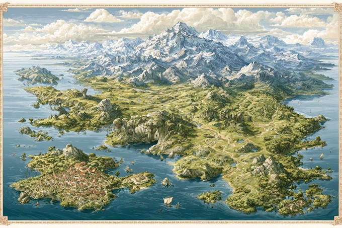draw a map illustration for you