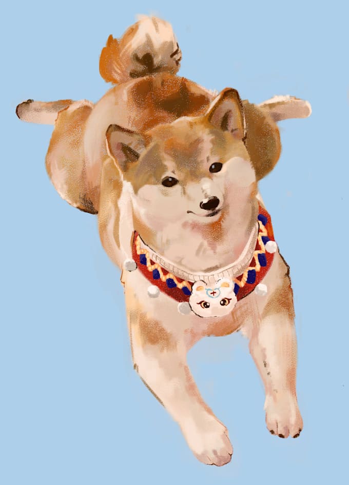 create a digital pet portrait for you