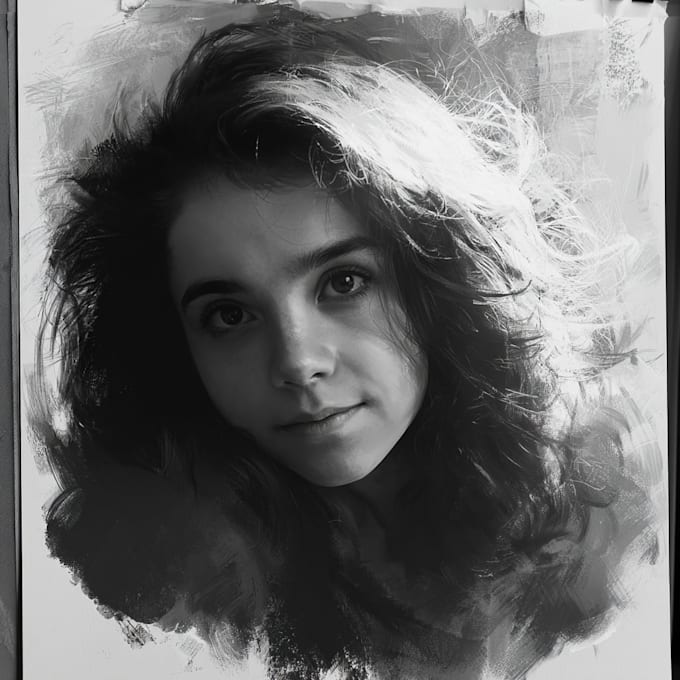 create a stylized portrait in digital painting
