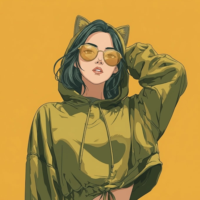draw a character in vector