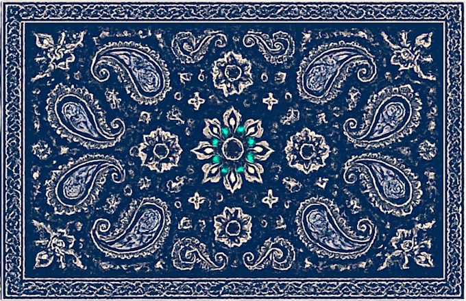 custom scarf bandana pattern design for fabric print