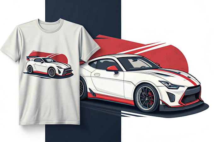 create rat fink cartoon car style tshirt illustration