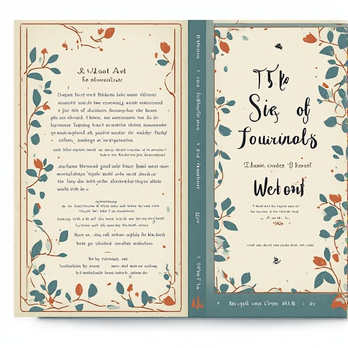 design a simple yet elegant book cover design