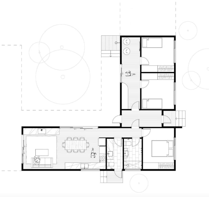 draw 2d plan with 3d render for prefabricated home using metal, ms fabrication