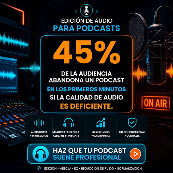 provide professional audio editing for your podcast