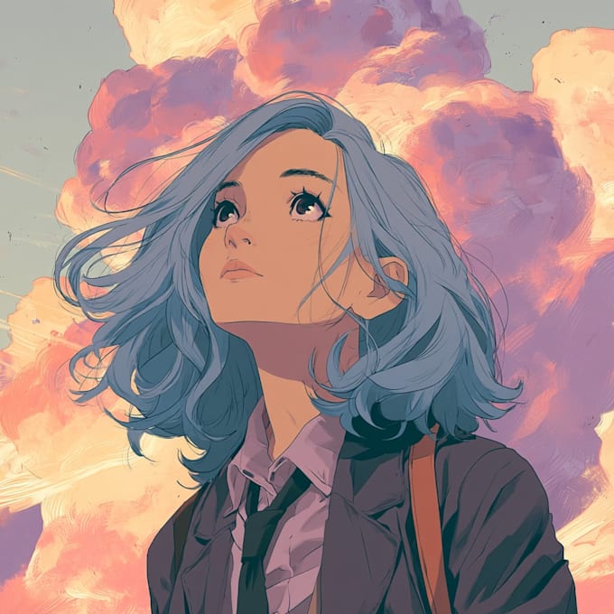 beautiful anime art illustration