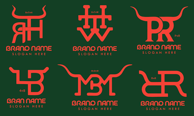 design western cattle brand logo design