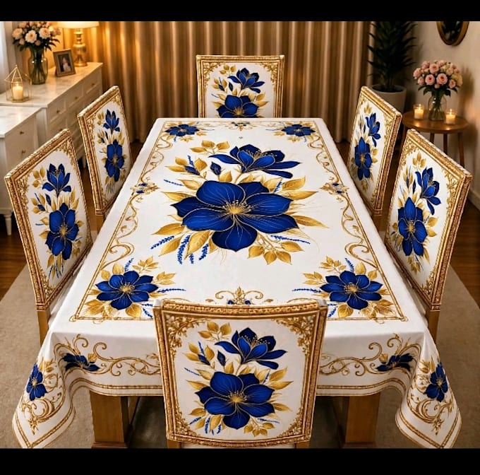 create 3d bedsheet curtain table mat textile design