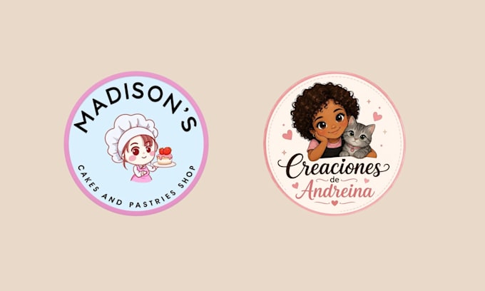 design or redesign a cute kawaii cartoon logo design
