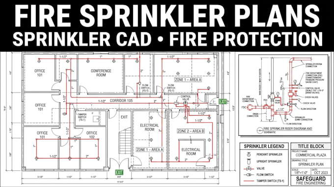 create fire sprinkler plans and fire protection drawings