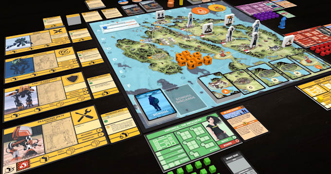 design and develop game board, digital board game, strategy, tabletop game game