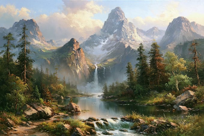 oil painting portrait and illustrations