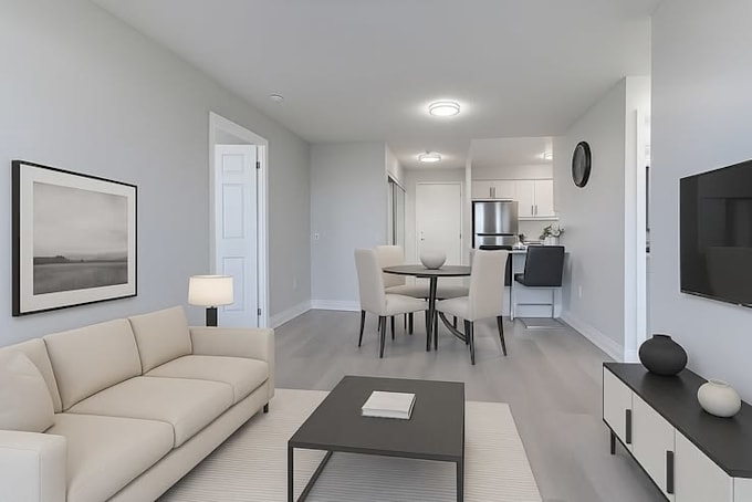 create realistic ai virtual staging for empty rooms and real estate property