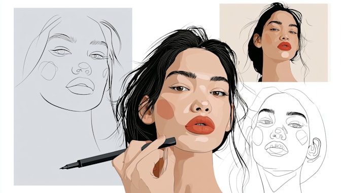 create a custom vector art portrait from your photo
