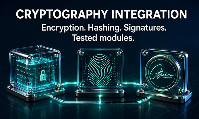 integrate encryption hashing and digital signatures in your app