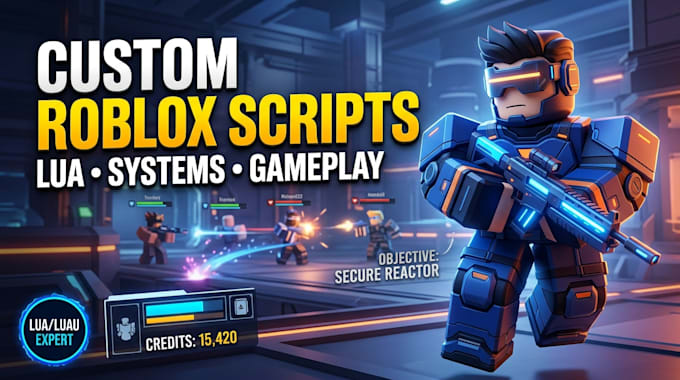 write roblox script, roblox lua, bug fixing, UI scripting, inventory systems