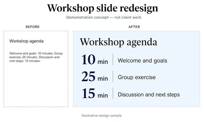 redesign your business training slides into an editable powerpoint