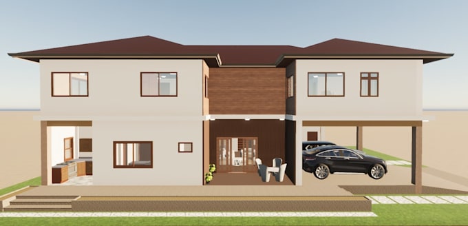 do architectural layout and rendering