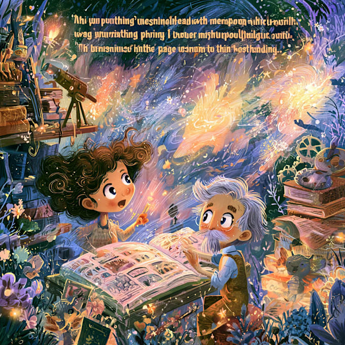 create print ready childrens book illustrations
