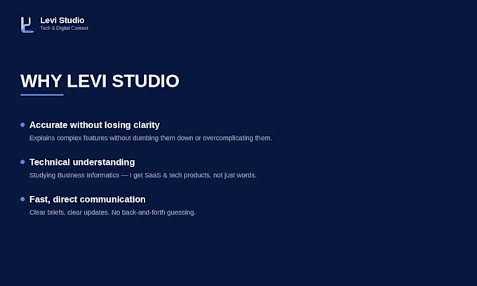 write clear product and solution descriptions for your software