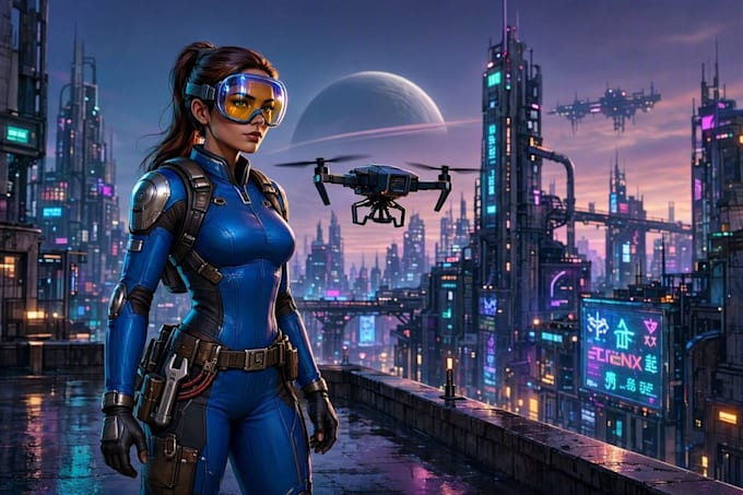 make sci fi illustration and sci fi sci fi illustration art
