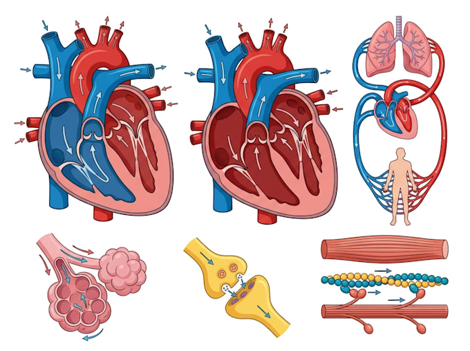 create medical illustration and diagram art