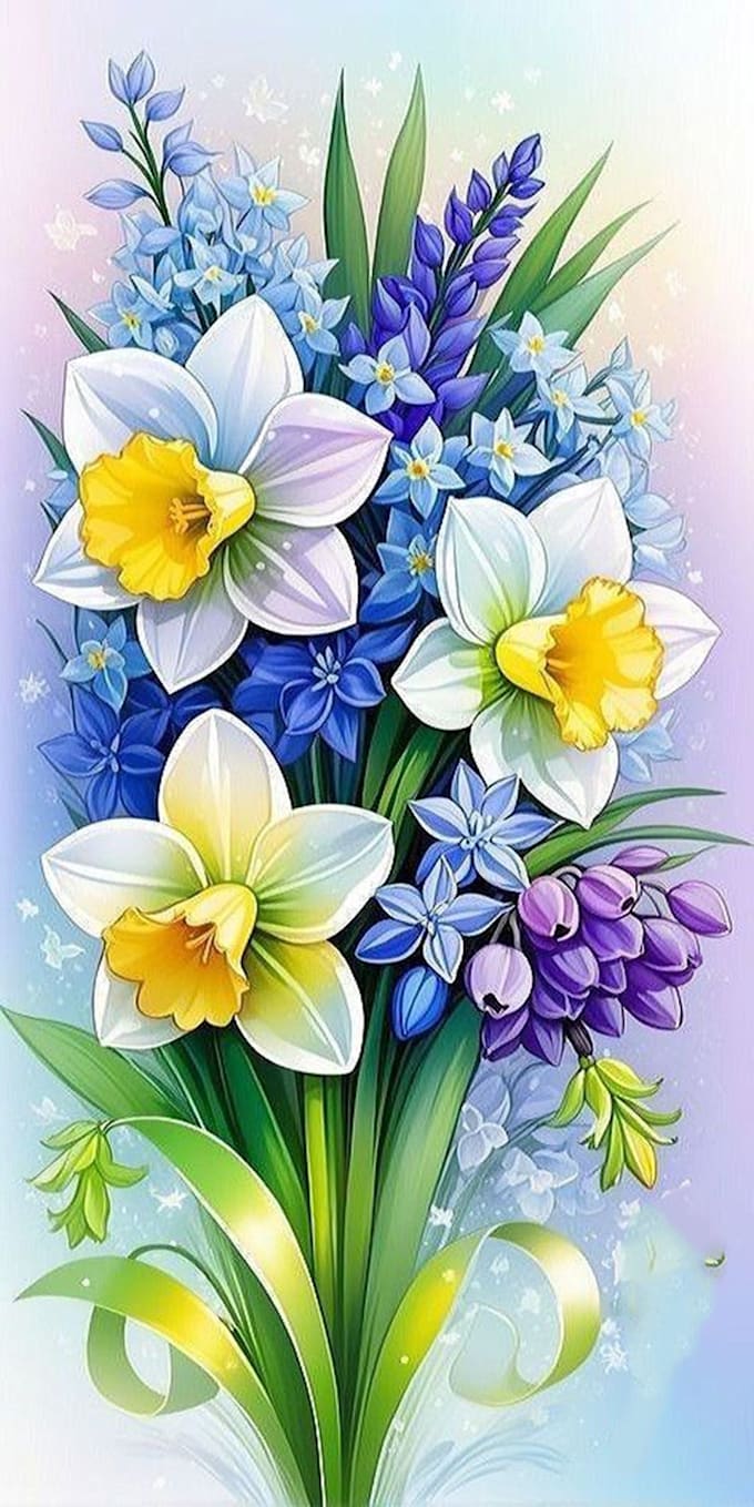 create beautiful botanical illustrations of flowers art