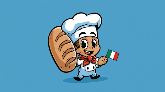 design deli restaurant brand mascot logo with express