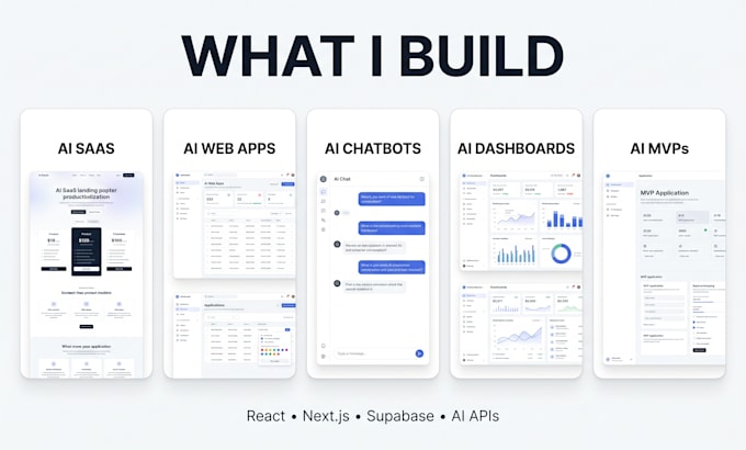 build an ai saas web app or ai webapp mvp
