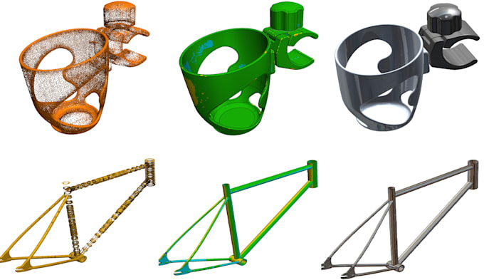 reverse engineer 3d scans into cad step