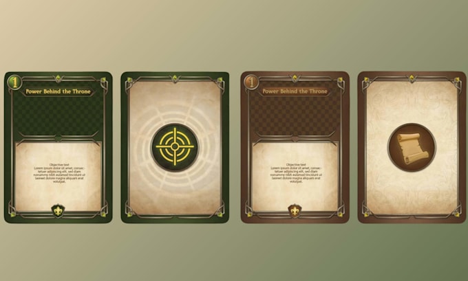 design custom tcg card template, card ui, frame layout and borders