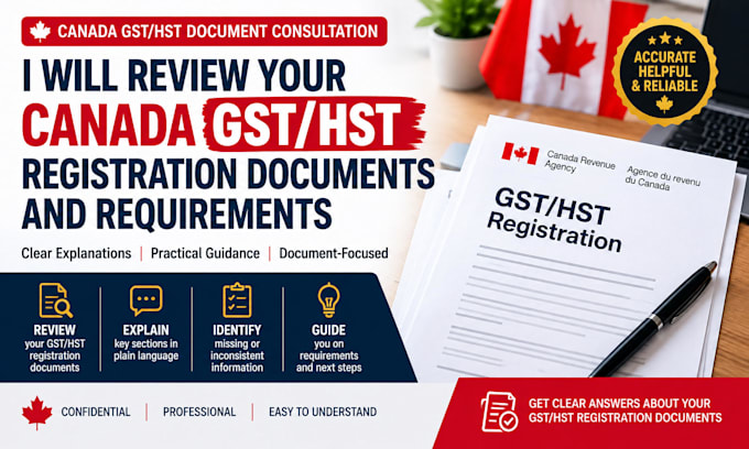 review your canada gst hst registration documents and requirements