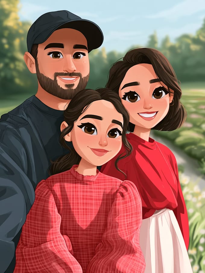create a disney cartoon illustration