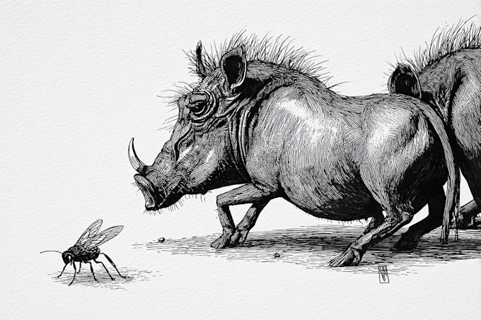 draw a pen and ink illustrations