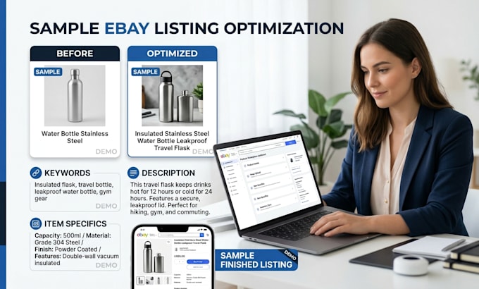 ebay product listing, ebay SEO listing, optimized ebay lister