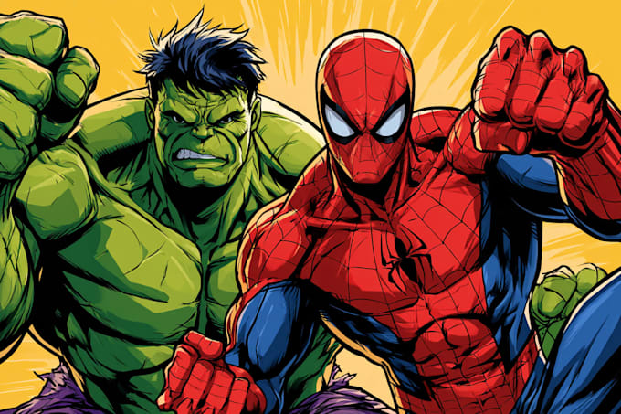 comic book illustration with comic book illustrator