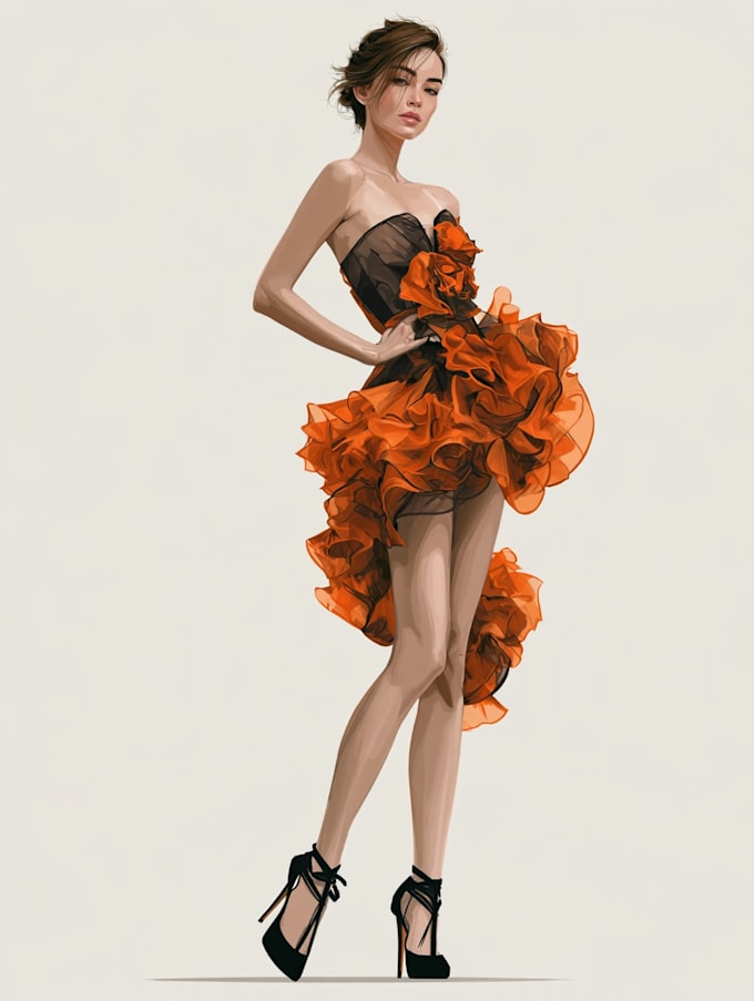 draw a fashion illustration