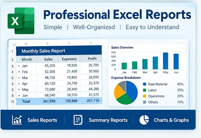 excel data entry services and reporting